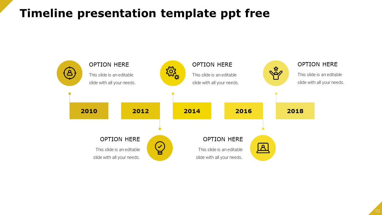 Free - Best Timeline Presentation Template PPT Free